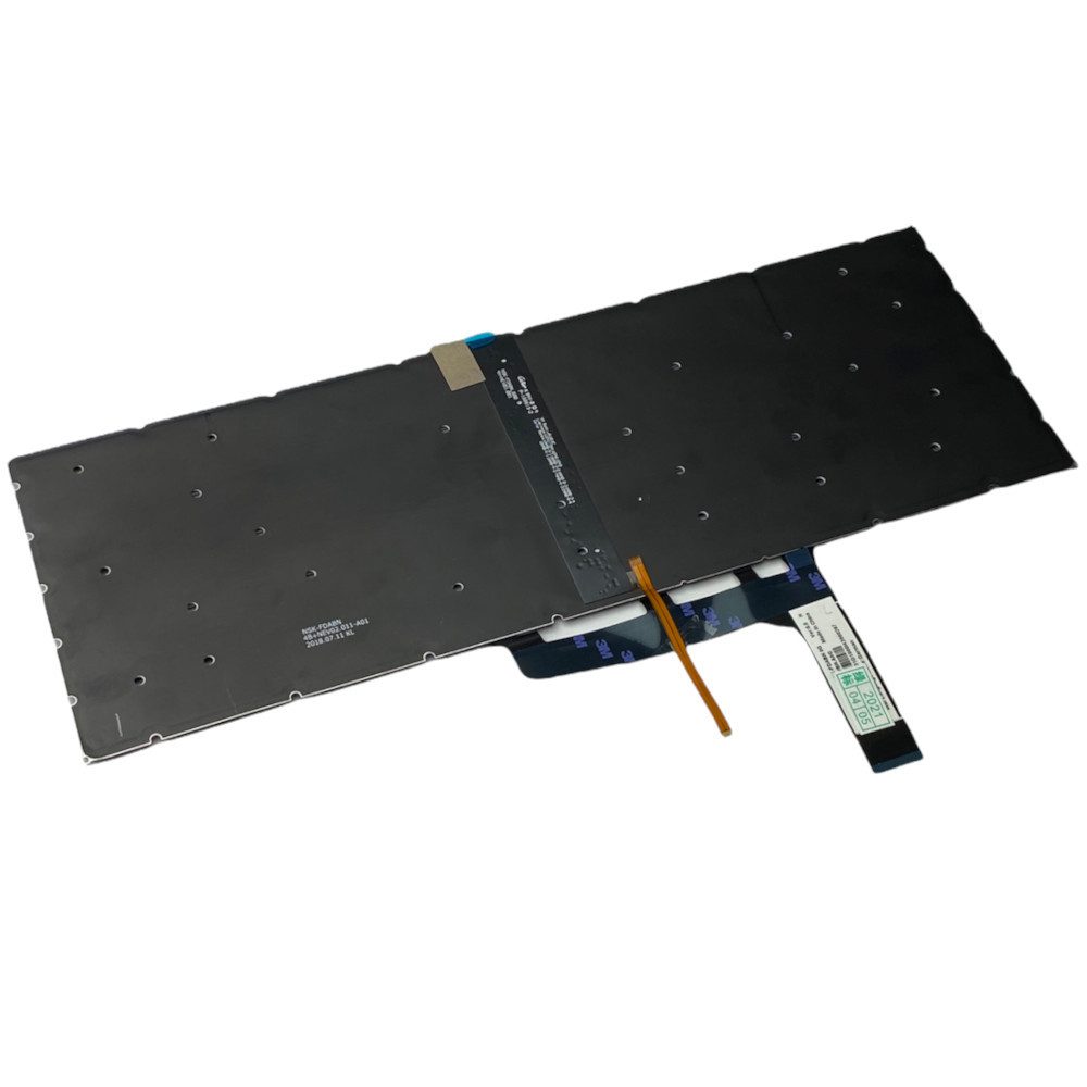 Trade-Shop Ersatz passend für MSI 8RF GS65 Stealth 8SE GS65 Stealth Tastatur (Tasten: Deutsch, QWERTZ / Farbe: Silber / mit Hintergrundbeleuchtung)