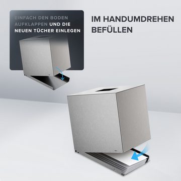 ovimar Papiertuchbox Svitringen (1 St), aus Edelstahl in Schwarz zur