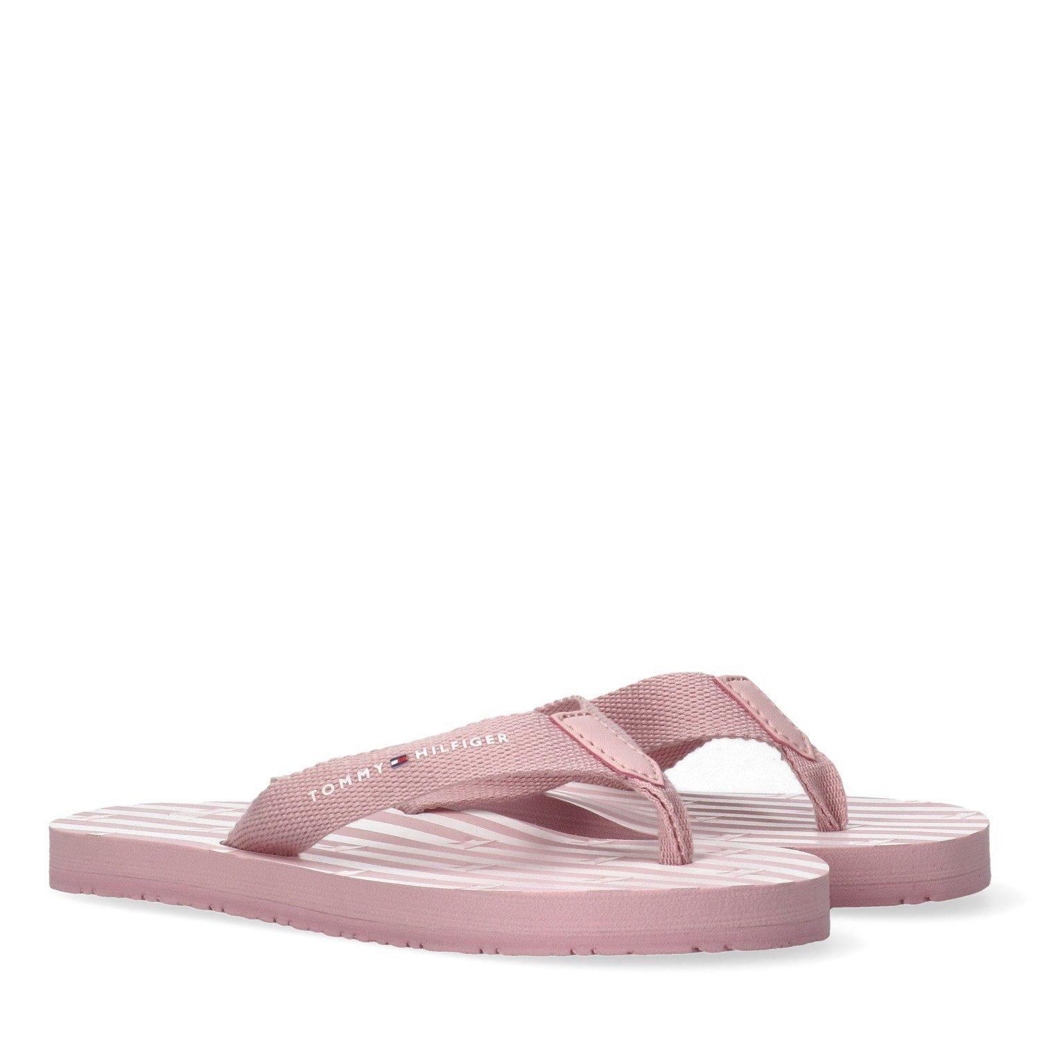 Tommy Hilfiger Zehentrenner Pool Slides, Schlupfschuh, Strandschuh mit Zehensteg