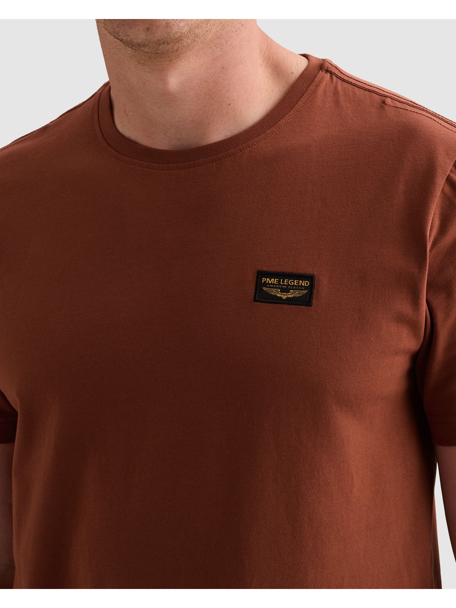 PME LEGEND T-Shirt mit Logobadge