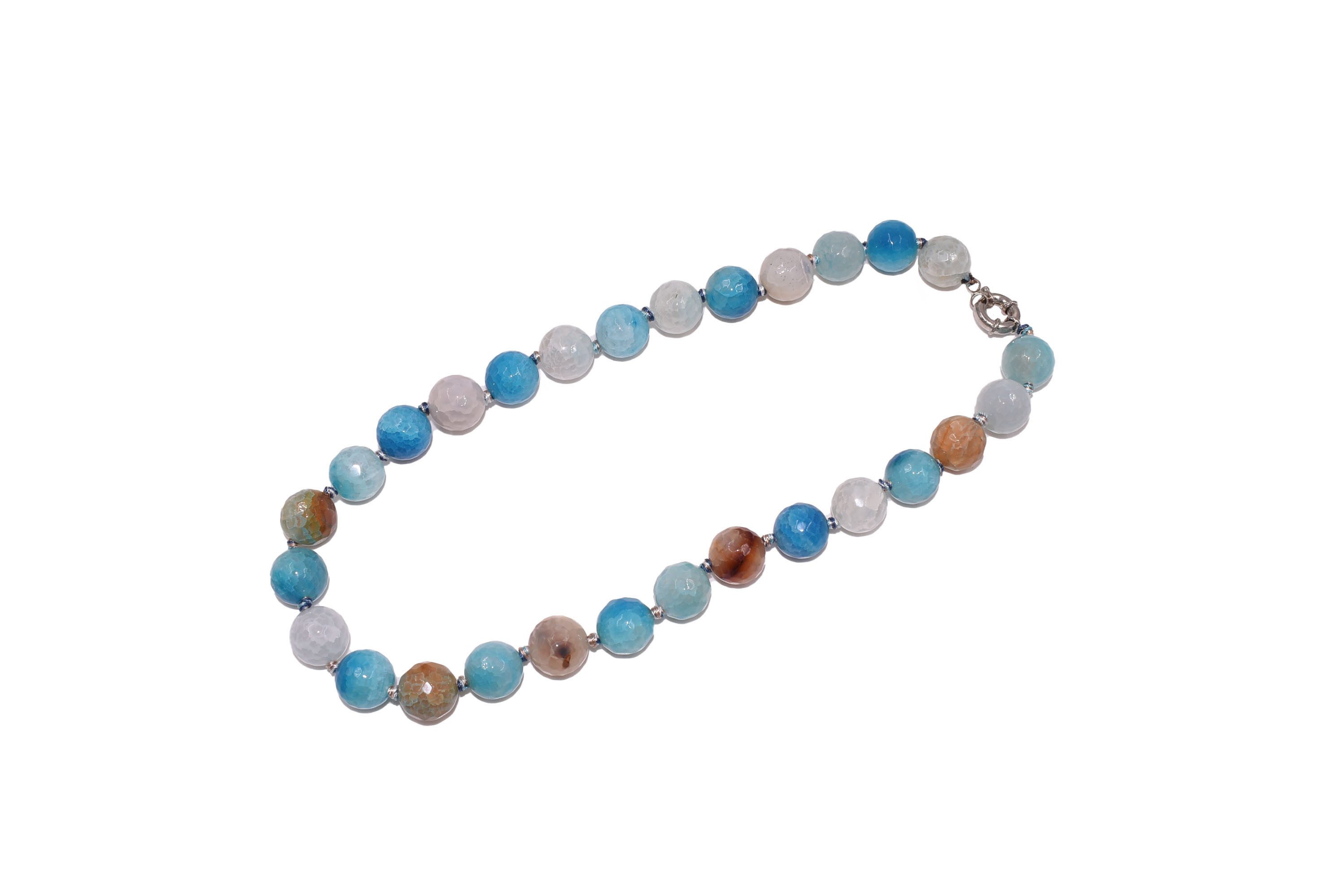 Collier Schmuck Geschenk Edelstahl Halsschmuck Halskette Edelstein