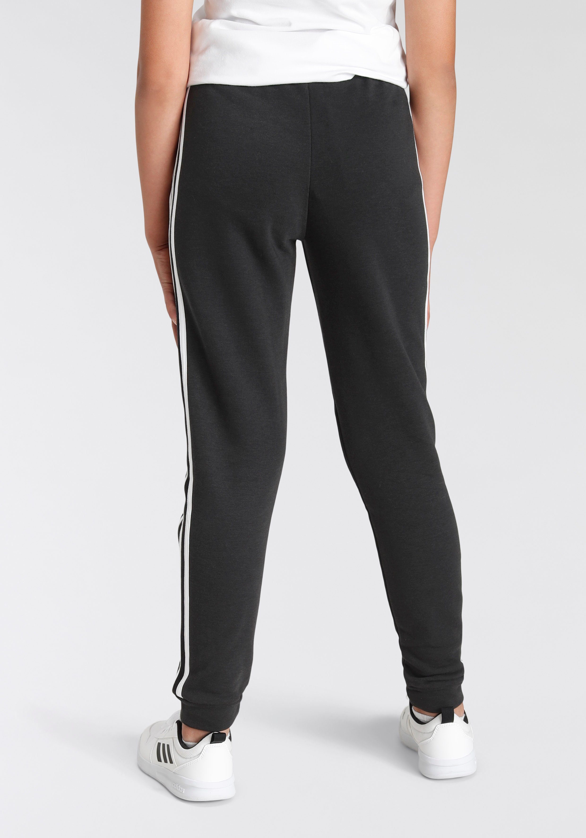 ESSENTIALS adidas HOSE 3-STREIFEN TERRY Jogginghose ADIDAS Sportswear (1-tlg) BLACK/WHITE FRENCH