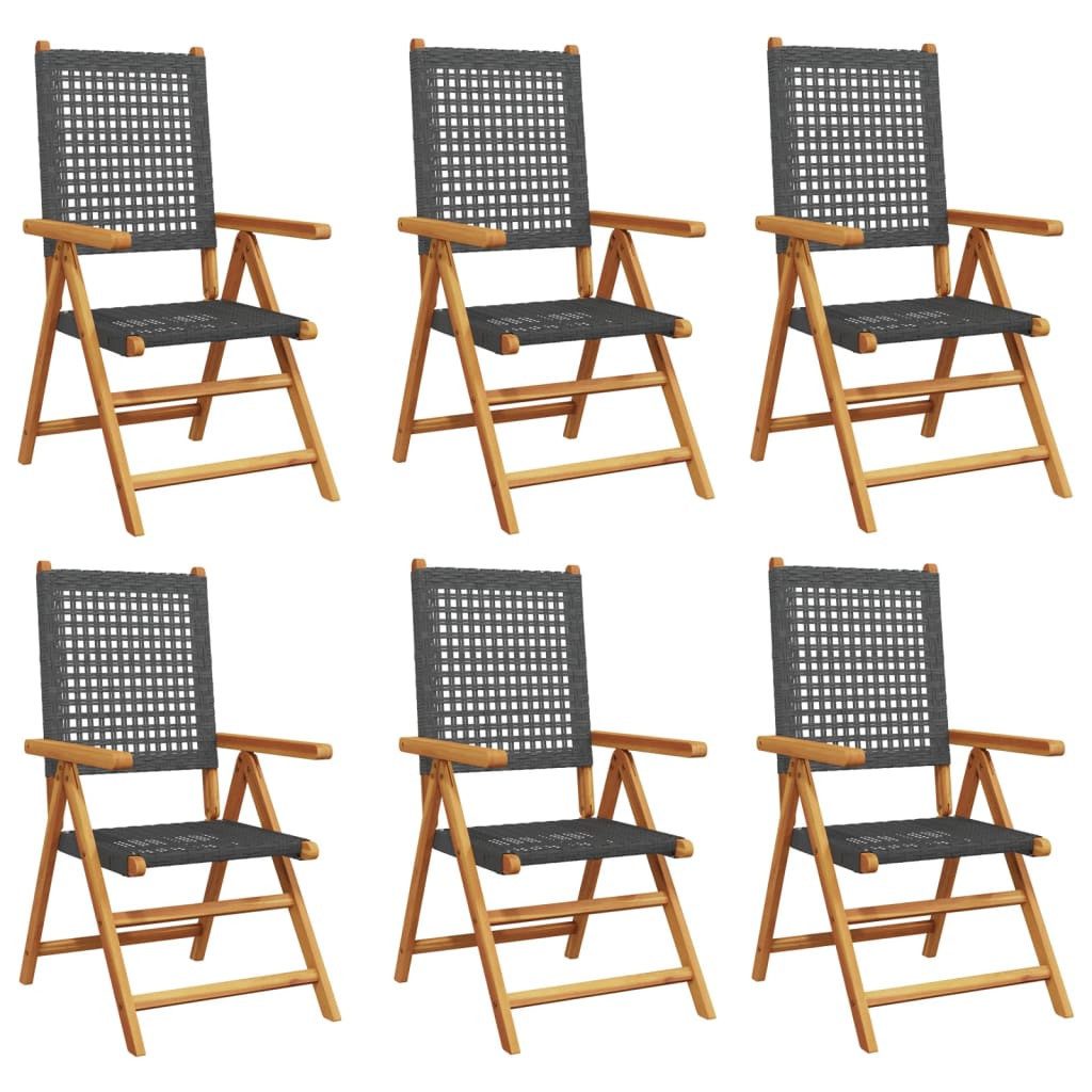vidaXL Gartenstuhl Gartenstuhl Verstellbar 6 Stk. günstig online kaufen