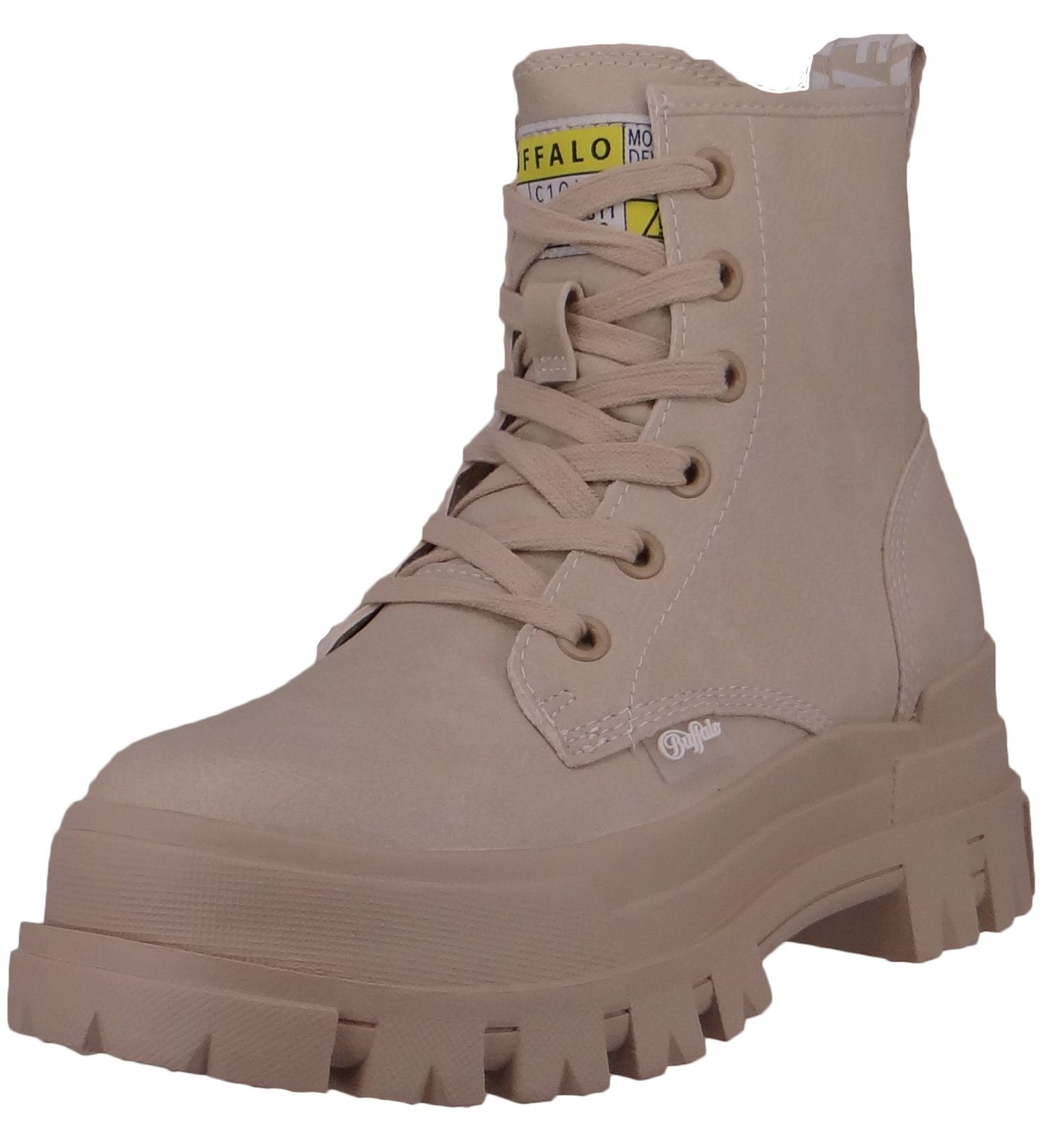 Buffalo 1622097 Aspha RLD Vegan Cream Stiefelette