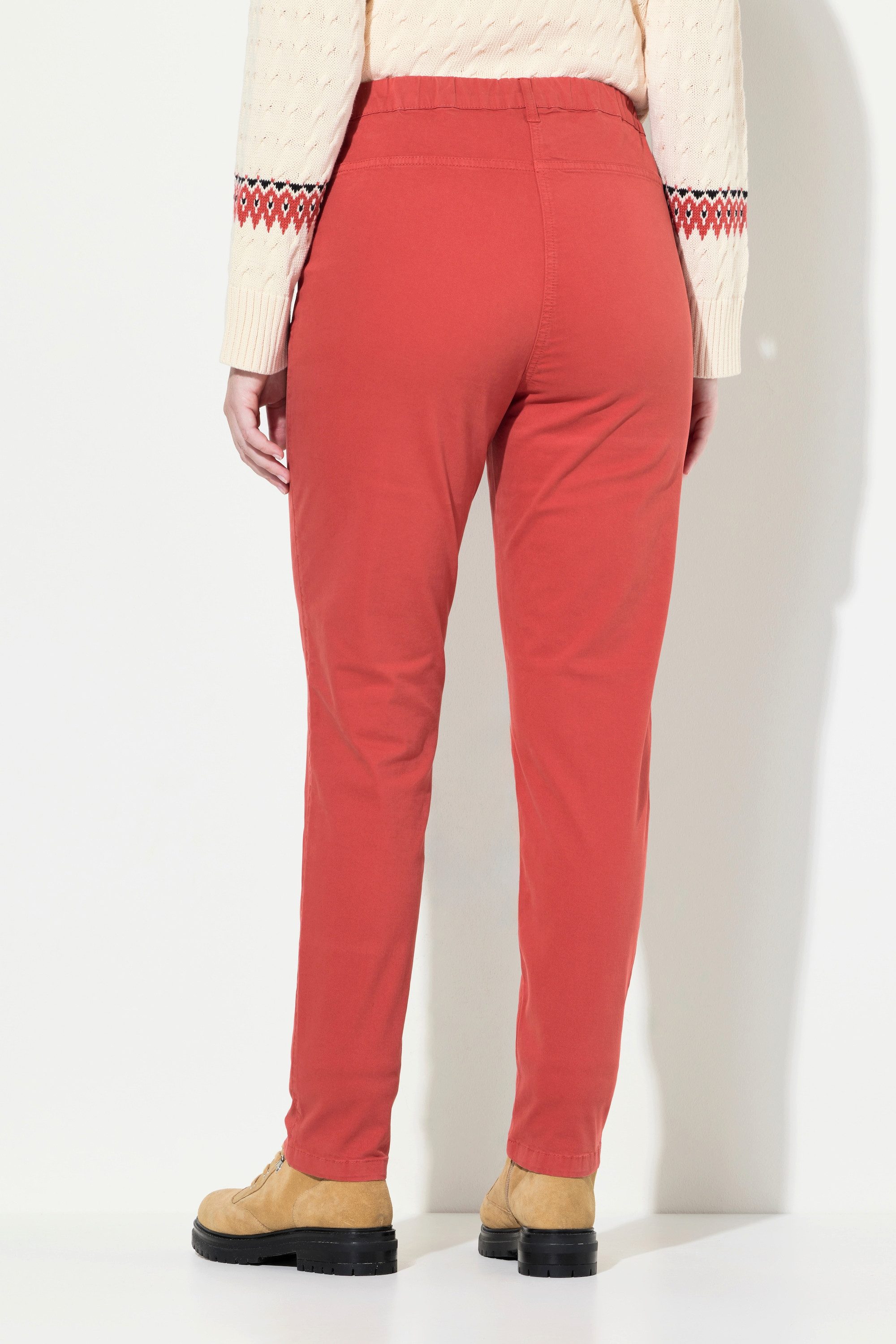 Ulla Popken Jeggings Jeggings Elastikbund schmales Bein Baumwolle