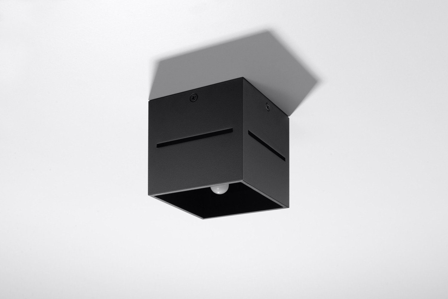 Flurlampe Deckenspot Anbauleuchte Bauhaus Deckenleuchte Licht-Erlebnisse ohne Leuchtmittel, LORUM, Aufbauspot Schwarz Lampe