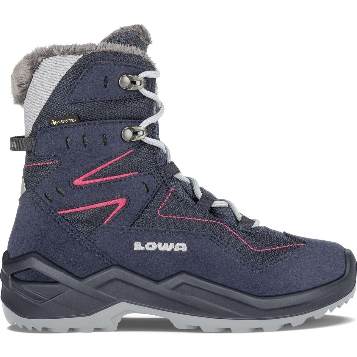 Lowa Lino GTX Hi JR Winterstiefel Hochwertiger Kinder-Winterstiefel mit GORE-TEX für optimalen