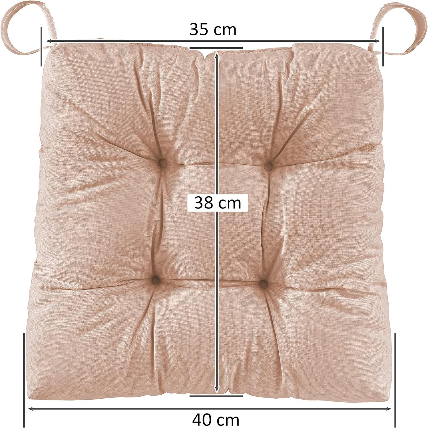 sleepling Stuhlkissen Eva, für Indoor und Outdoor, mit Klettverschluss, abr günstig online kaufen