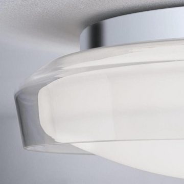 Paulmann Spiegelleuchte LED Deckenleuchte Luena in Transparent und Chrom 11,5W 600lm IP44, keine Angabe, Leuchtmittel enthalten: Ja, fest verbaut, LED, warmweiss, Badezimmerlampen, Badleuchte, Lampen für das Badezimmer