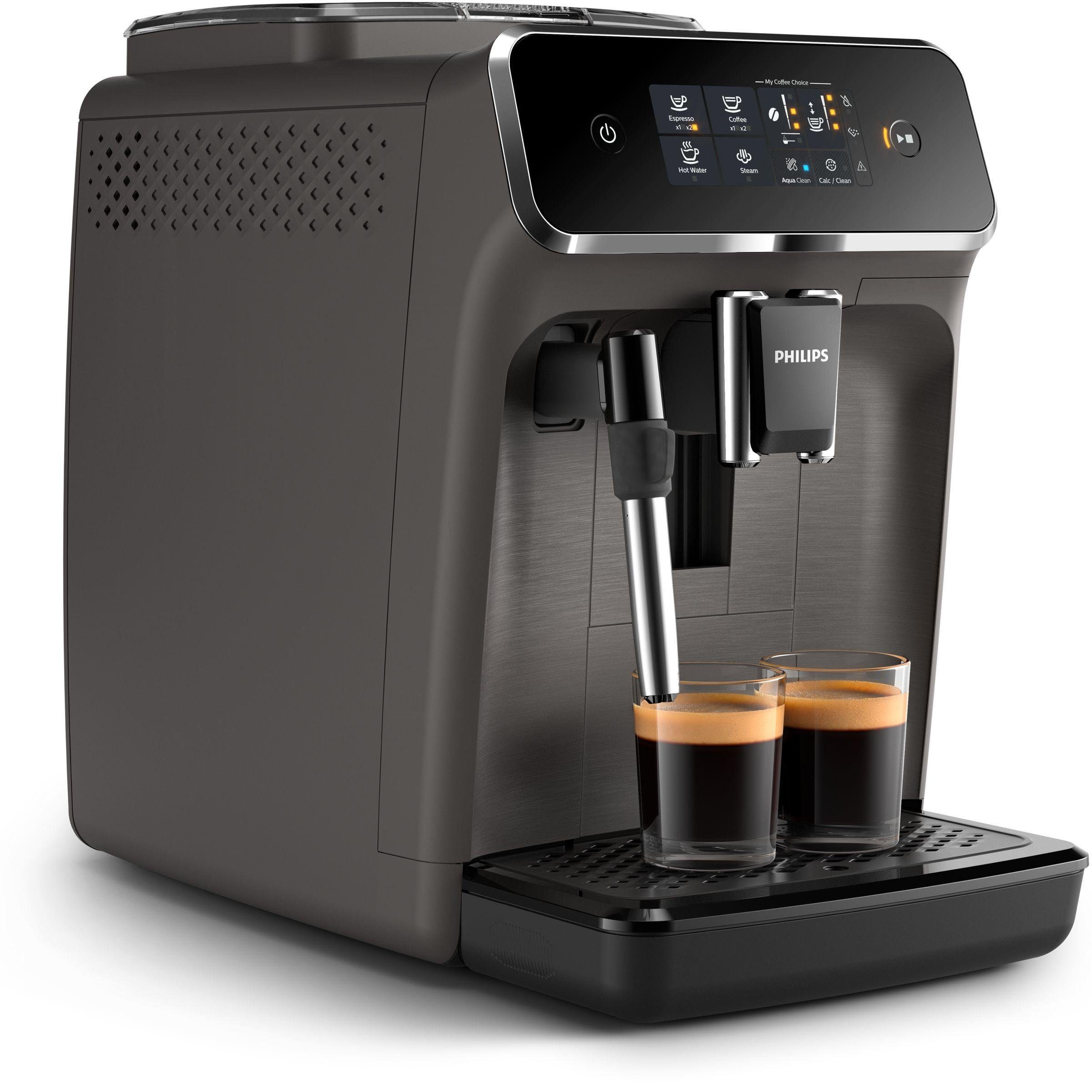 Philips Kaffeevollautomat, Sensortouch Oberfläche, Keramikmahlwerk, Milchaufschäumer
