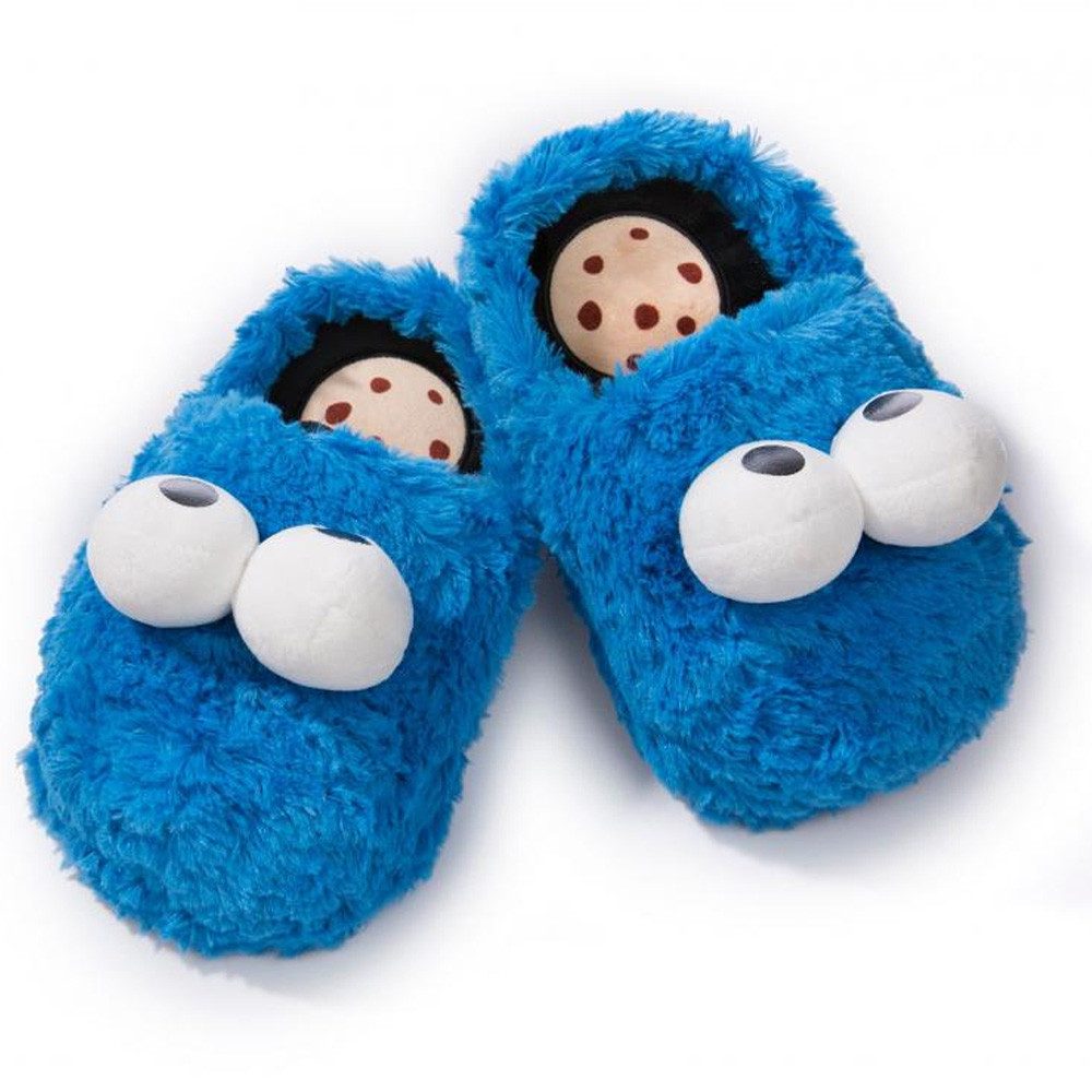Krümelmonster Krümelmonster Slipper, Gr. S/ 35-37 Plüsch Hausschuhe