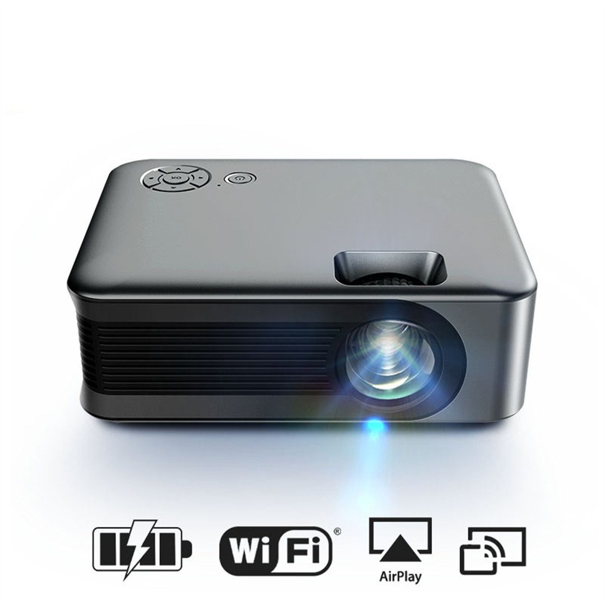carefully selected Tragbarer HD-Projektor (1080P, Lumen) 100ANSI 845*480, Auflösung: LCD-Beamer