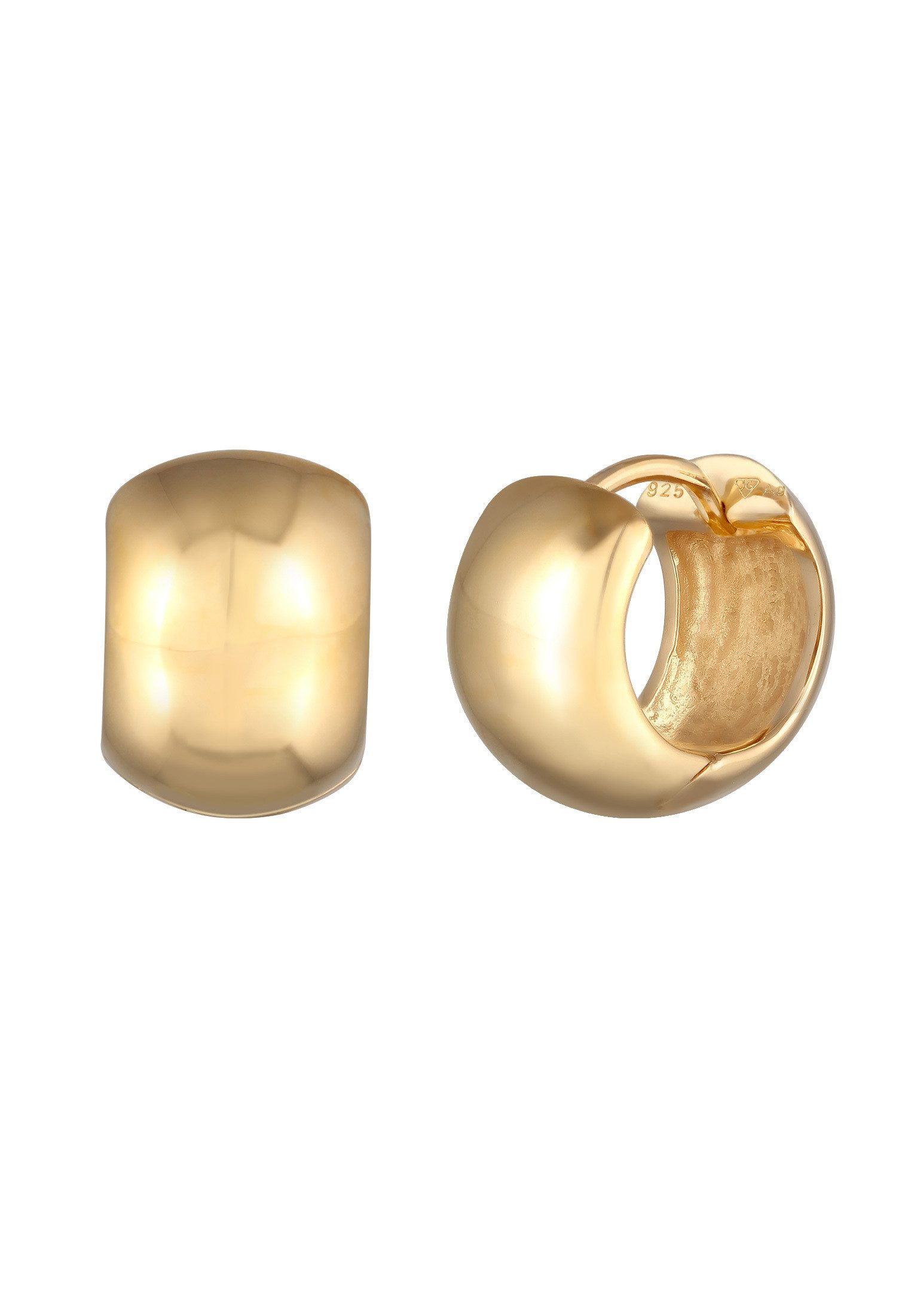 Elli Premium Paar Creolen Creolen 925 Sterling Silber vergoldet günstig online kaufen