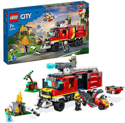 LEGO® Konstruktionsspielsteine Einsatzleitwagen der Feuerwehr (60374), LEGO® City, (502 St), Made in Europe
