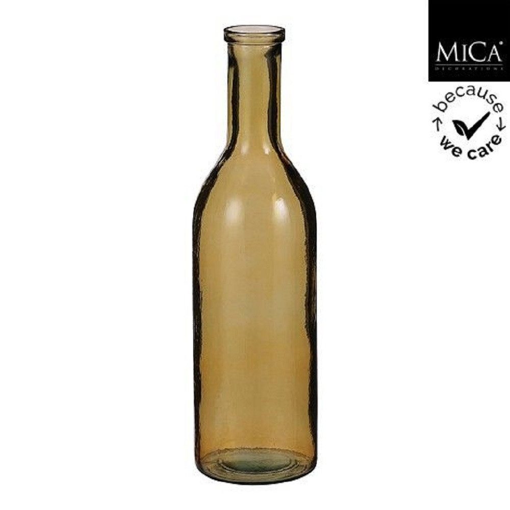 edelman Dekovase MICA Flasche Rioja, Glas, Ocker, 50 cm hoch, 1098028 (1 St)