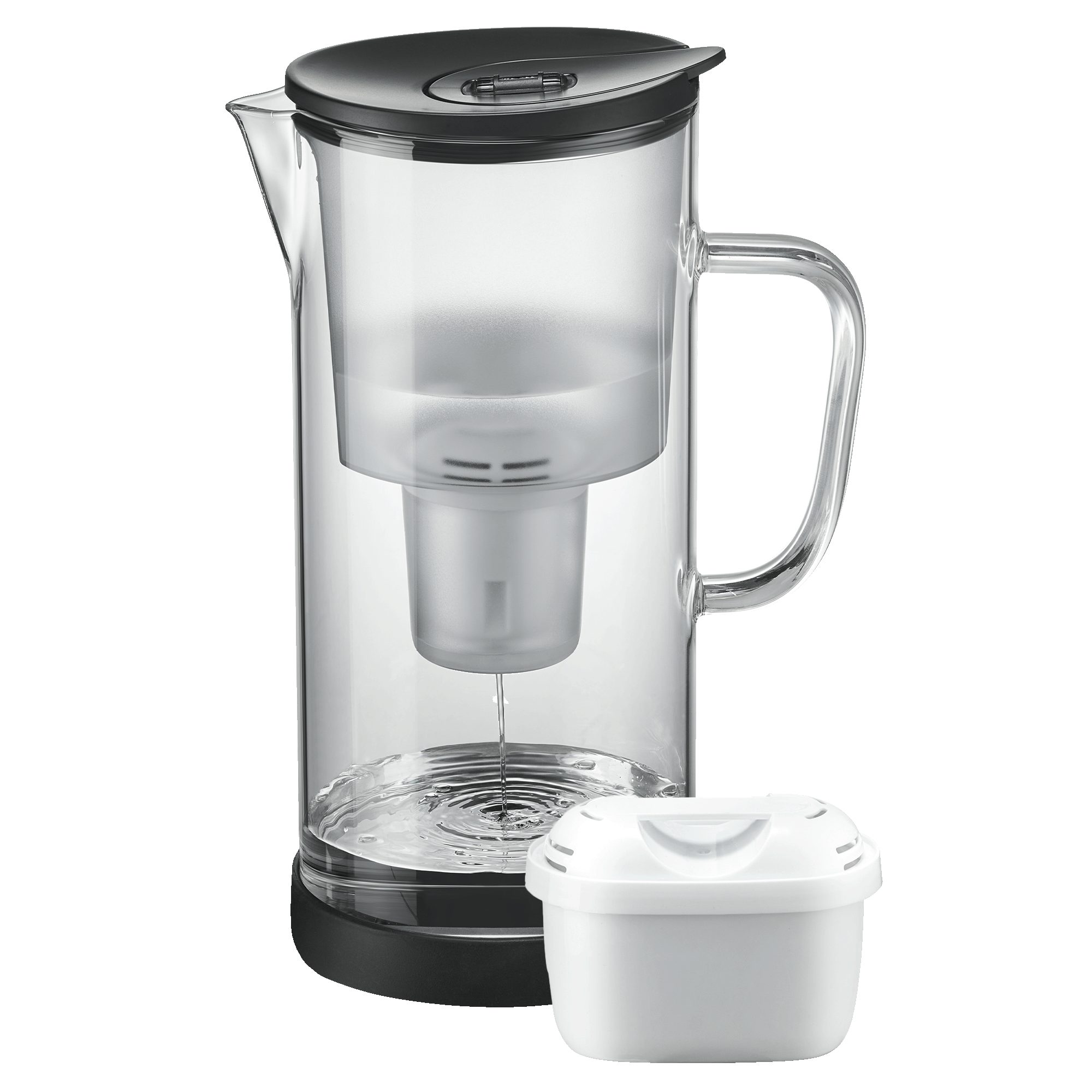 SILBERTHAL Wasserfilter Filterkaraffe Glas