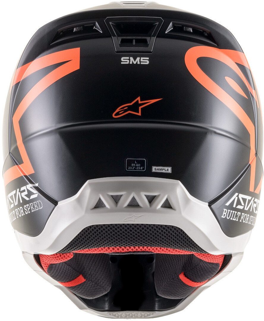 Alpinestars Motocrosshelm S-M5 Compass Motocross Helm, Notfallsystem-Polsterung (EQRS)