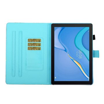 Wigento Tablet-Hülle Für Huawei MatePad T10 / T10s 2020 Motiv 3 Tablet Tasche Kunst Leder Hülle Schutz Etuis
