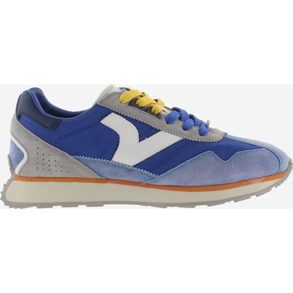 Victoria Root - Vintage Nylon Outdoorschuh Stilvoller Retro-Sneaker aus Nylon und Leder mit ergonomischer