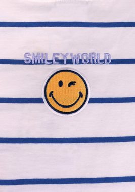 Capelli New York T-Shirt gestreift mit Smiley Aplikation