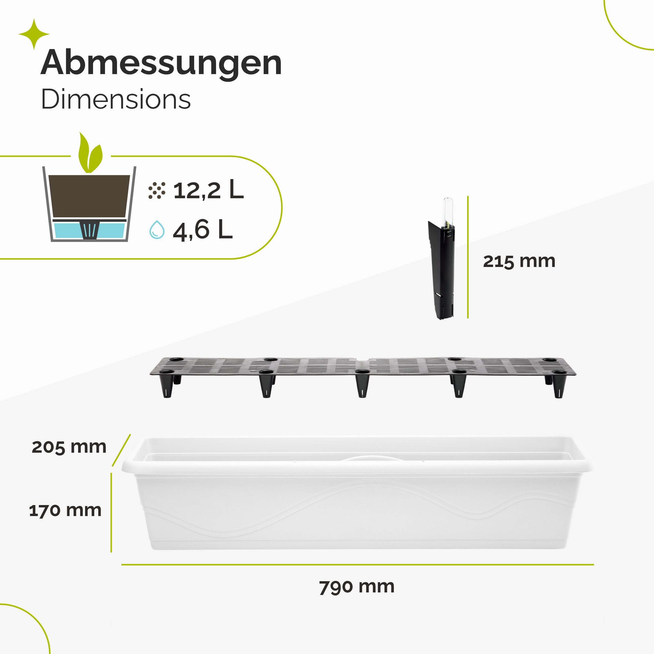 Garronda Blumentopf Blumenkasten Balkon Pflanzentopf mit günstig online kaufen