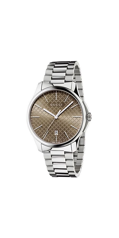 Luxusuhr GUCCI G-Timeless Silber Braun YA126317