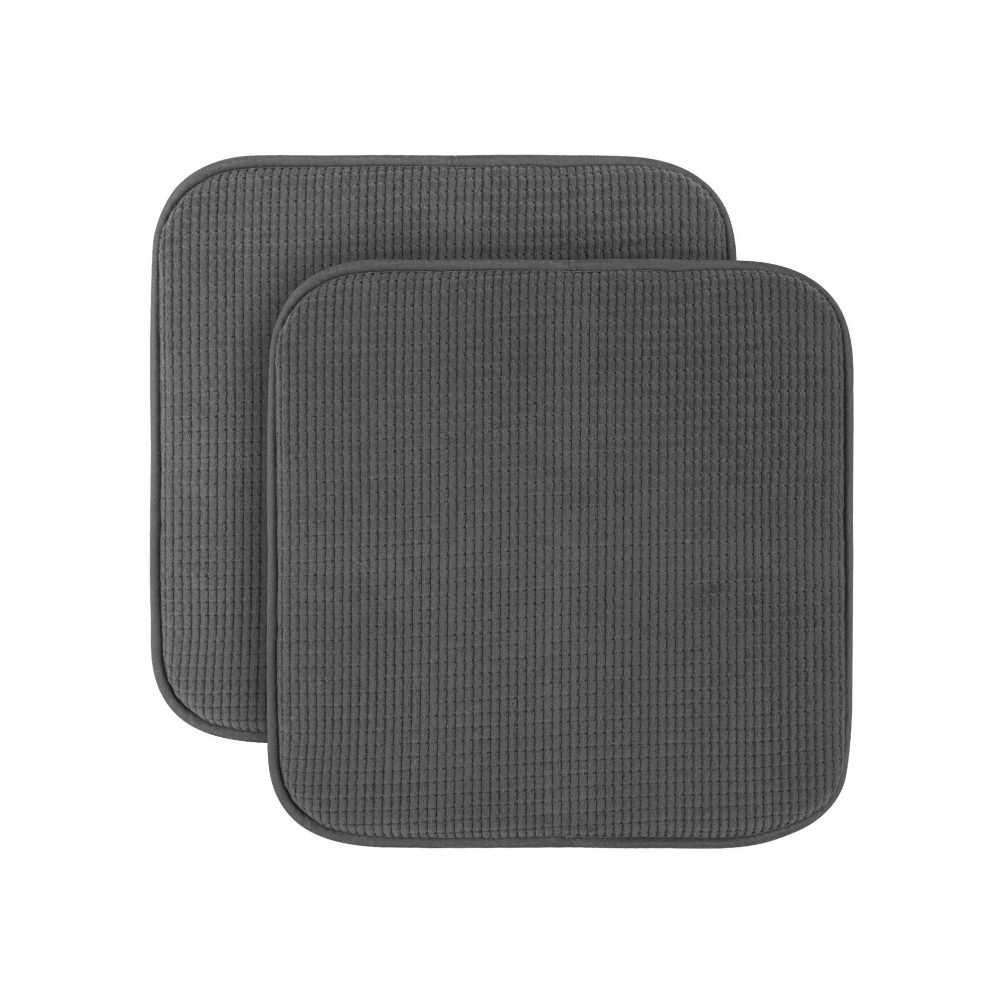 Bestlivings Stuhlkissen Sitzkissen Struktur - Anti Rutsch, Sitzauflage Uni (38x38cm) Stuhlpolster Stuhlauflage