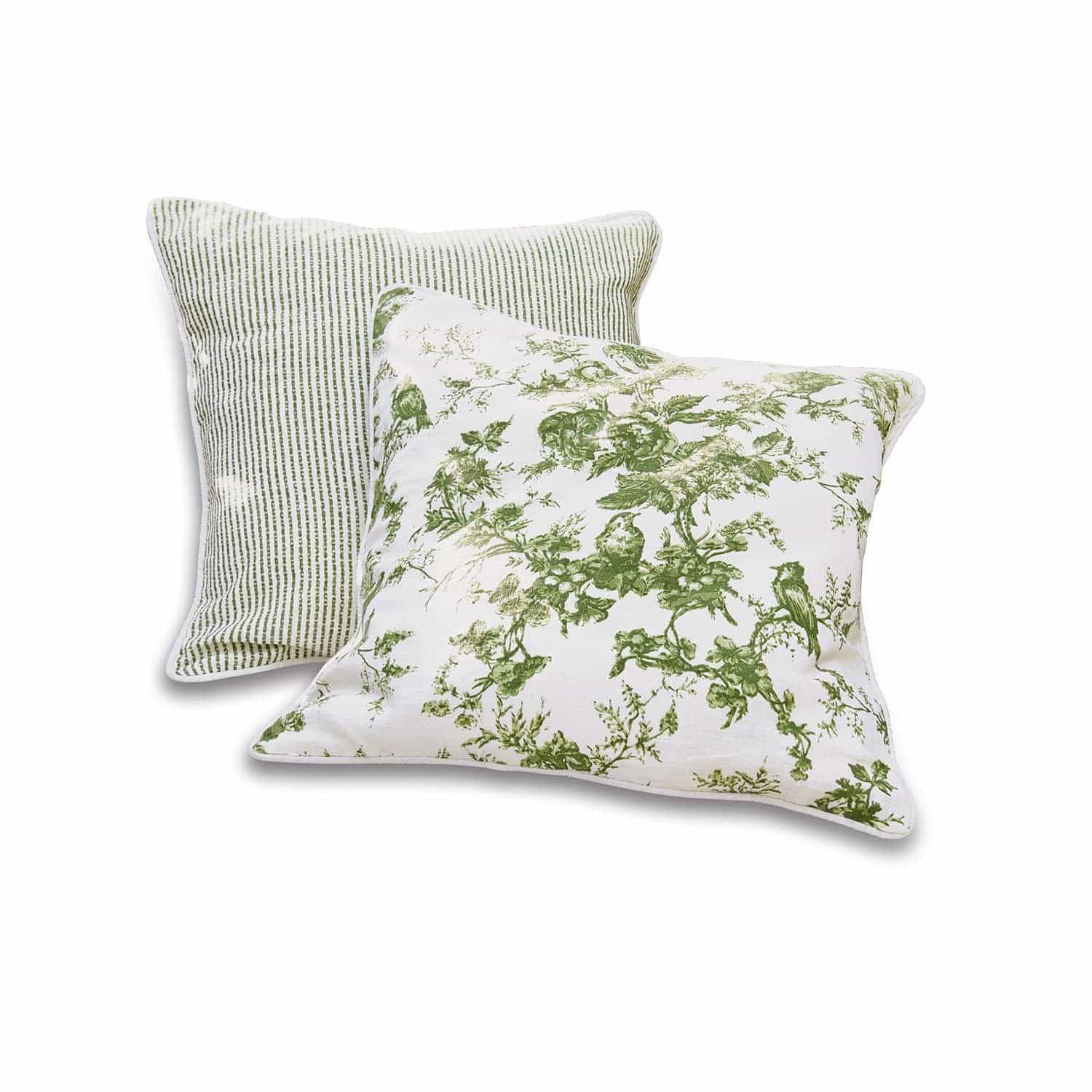 Mirabeau Kissenhülle Kissenhülle 2er Set Mercier grün/weiß