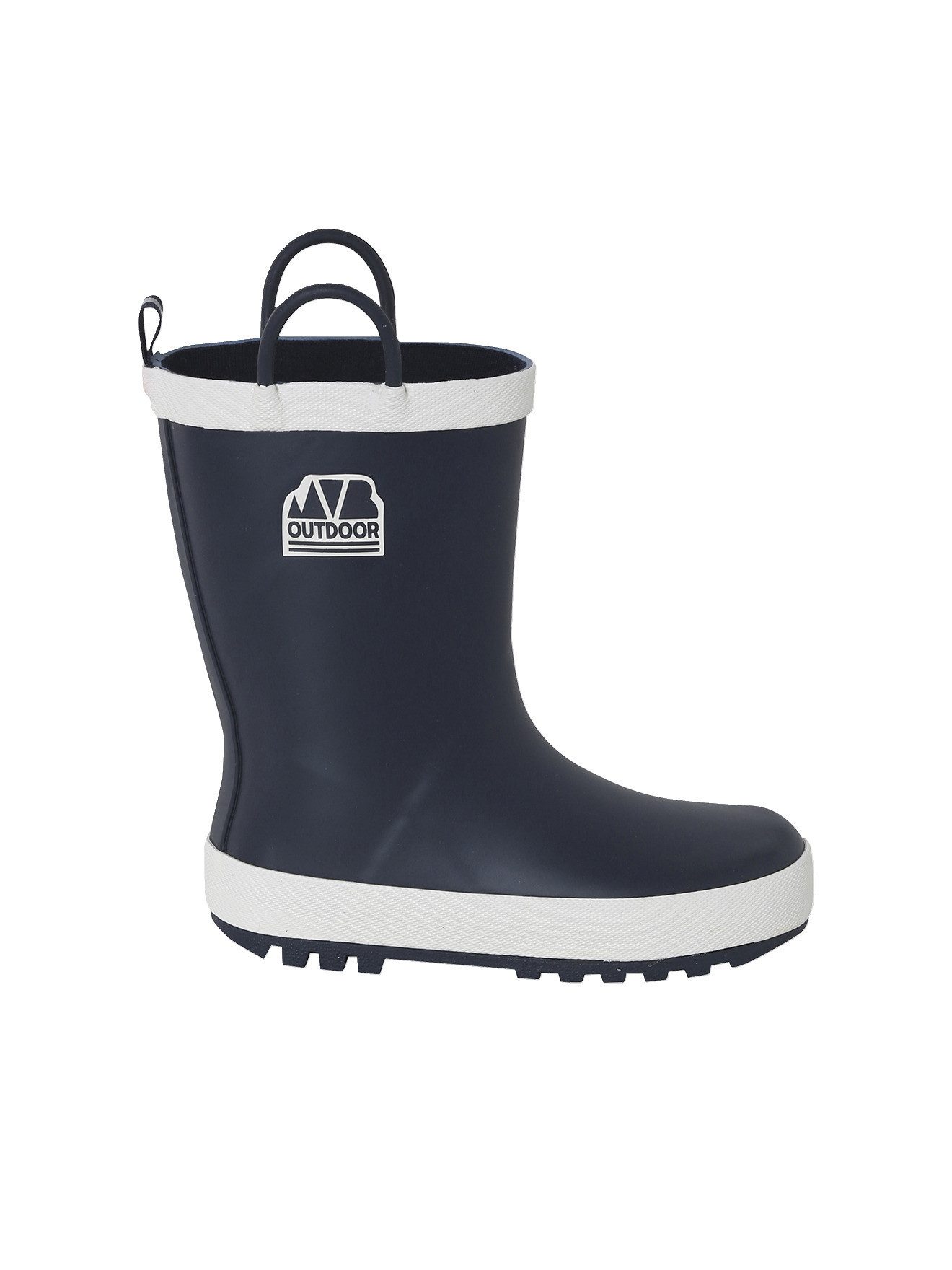 Kinder Gummistiefel mit zweifarbiger Outdoor-Optik Winterstiefel