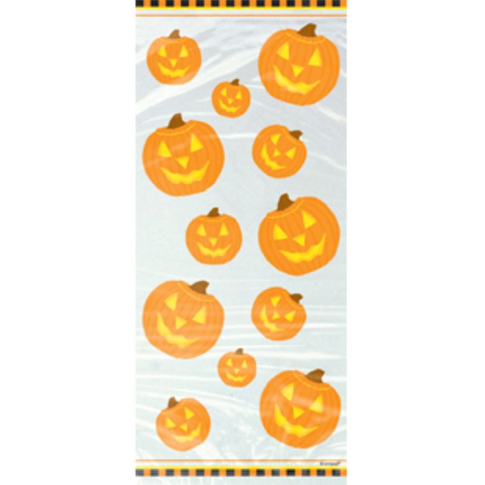 Unique Industries Inc. Hängedekoration Geschenktüte 12x28cm/20St. Pumpkin Glow