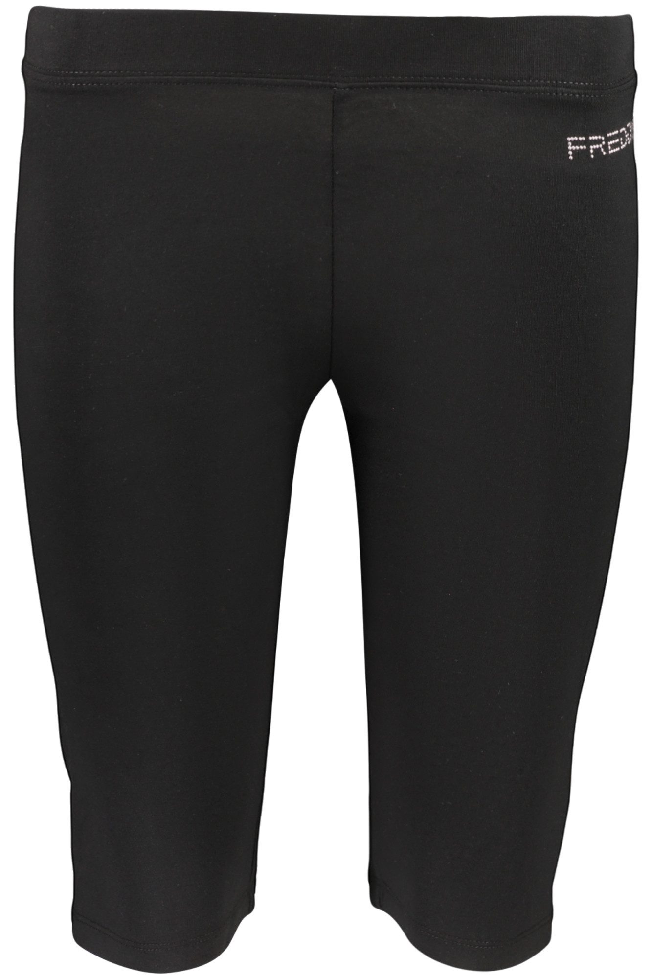 Freddy 2-in-1-Shorts Schwarze Damen Shorts: Sportliche Radlerhose mit Gummizug & Logo