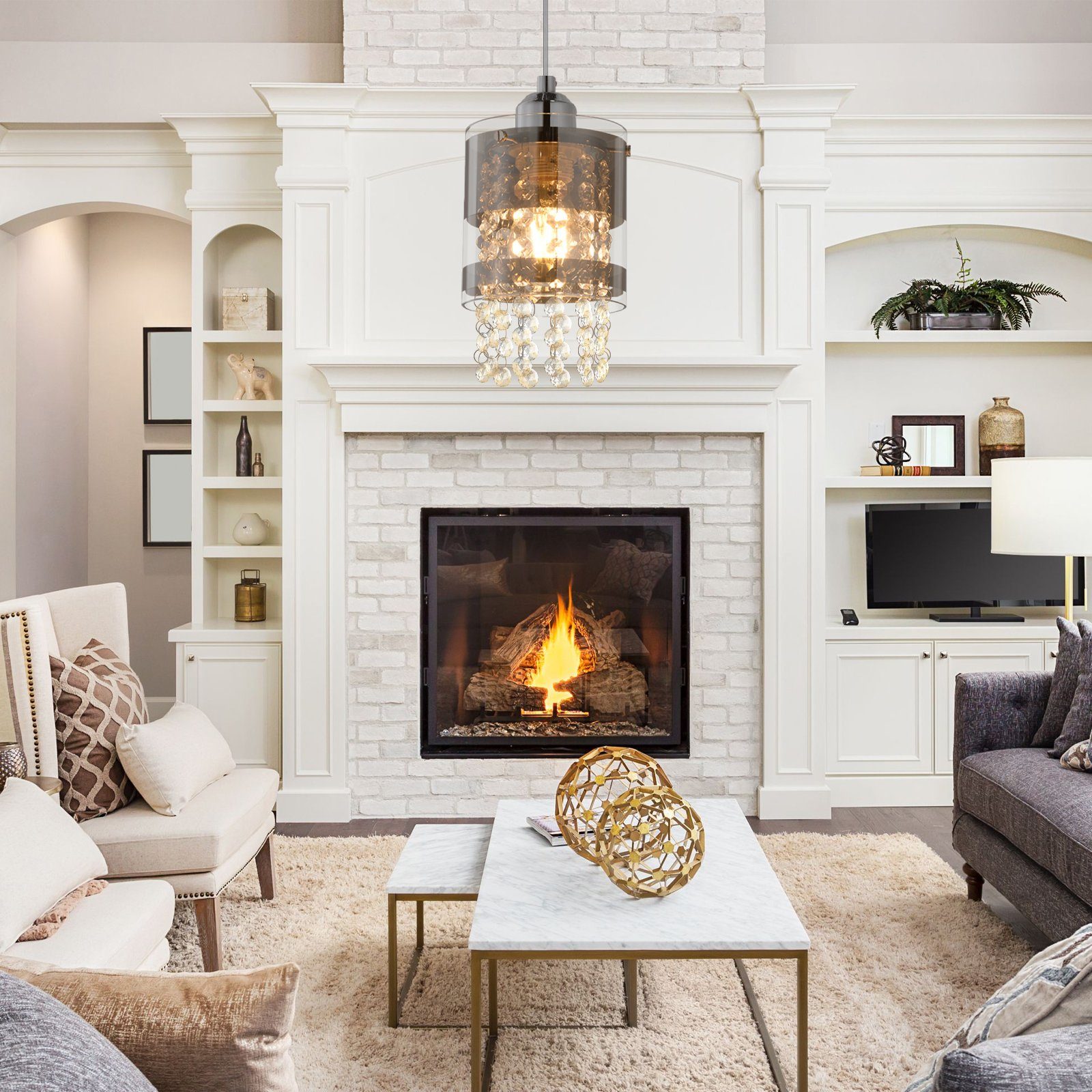 Nettlife Pendelleuchte Esstisch Glas 1 Flammig E27 Hängeleuchte Modern Häng günstig online kaufen