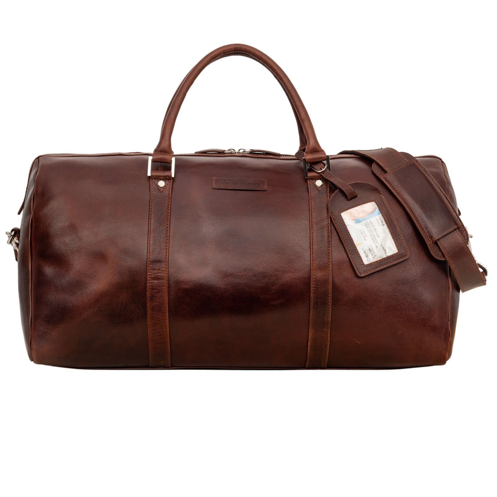 STILORD Weekender "Herkules" hochwertige Reisetasche Groß aus echtem Leder Weekender