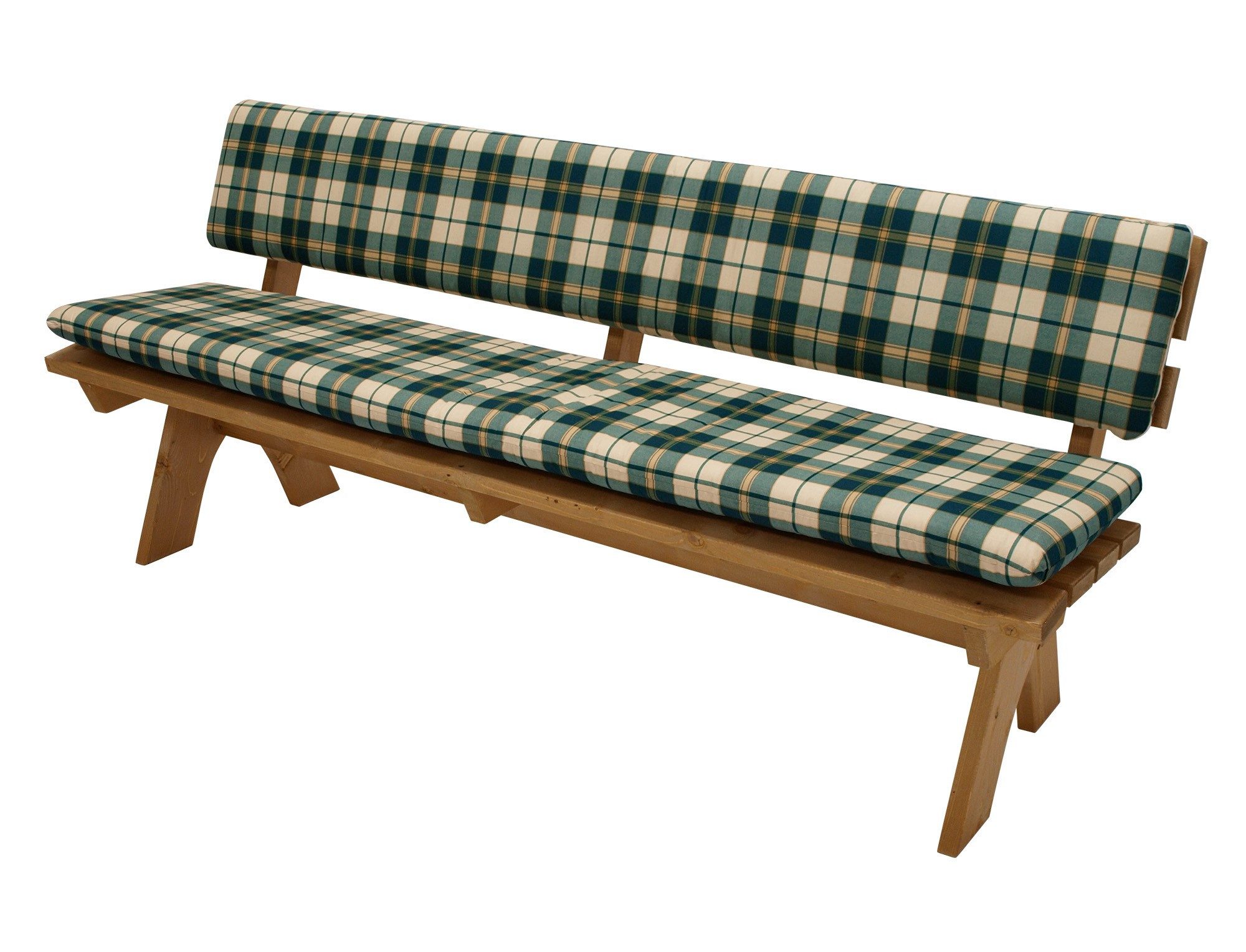 TPFGarden Bankauflage MONROE, (Polsterauflagen-Set 2-teilig - 4-Sitzer - grün/beige - 195x42cm)