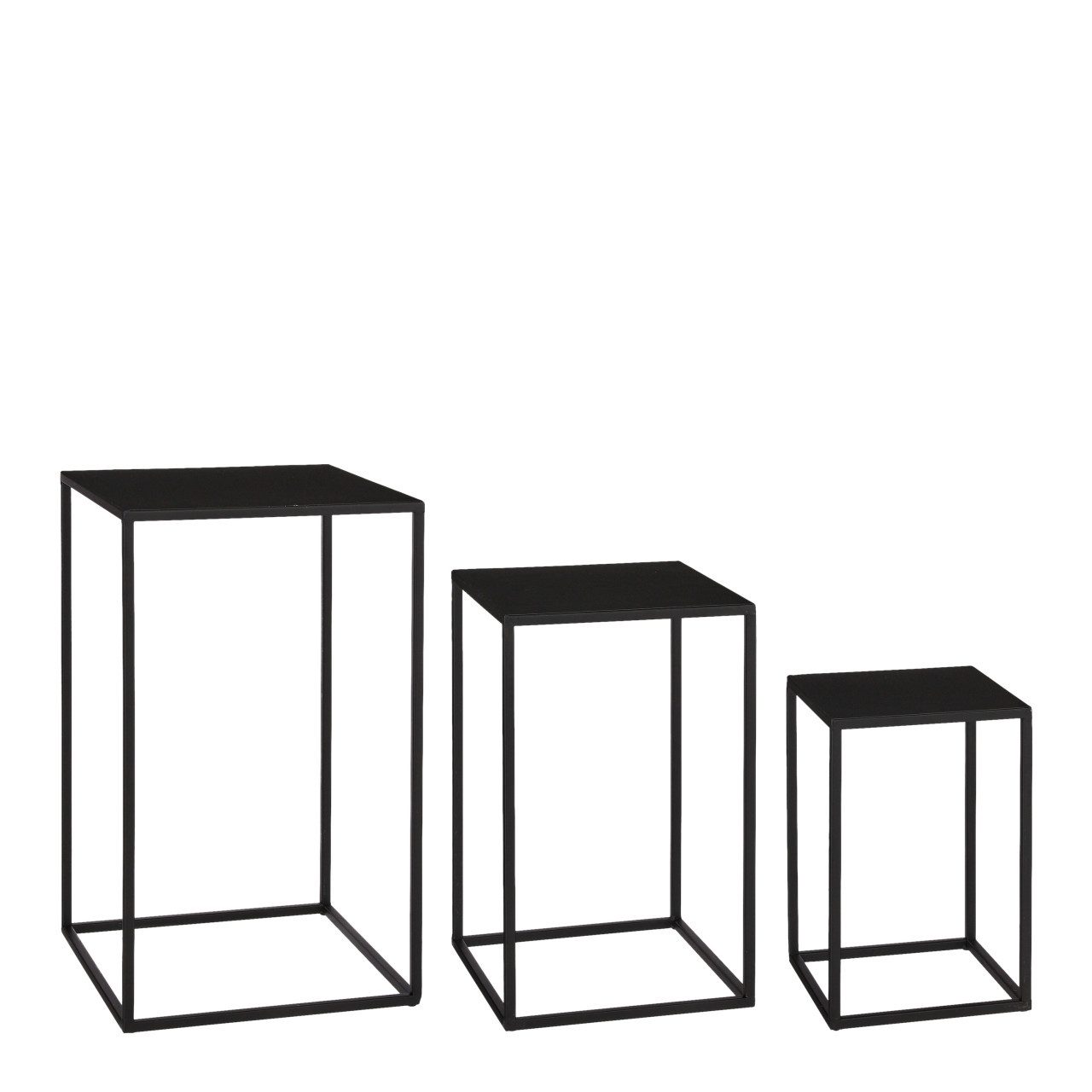 Mica Decorations Beistelltisch Mica Beistelltisch Quinty Ø 30 x H 50 cm schwarz