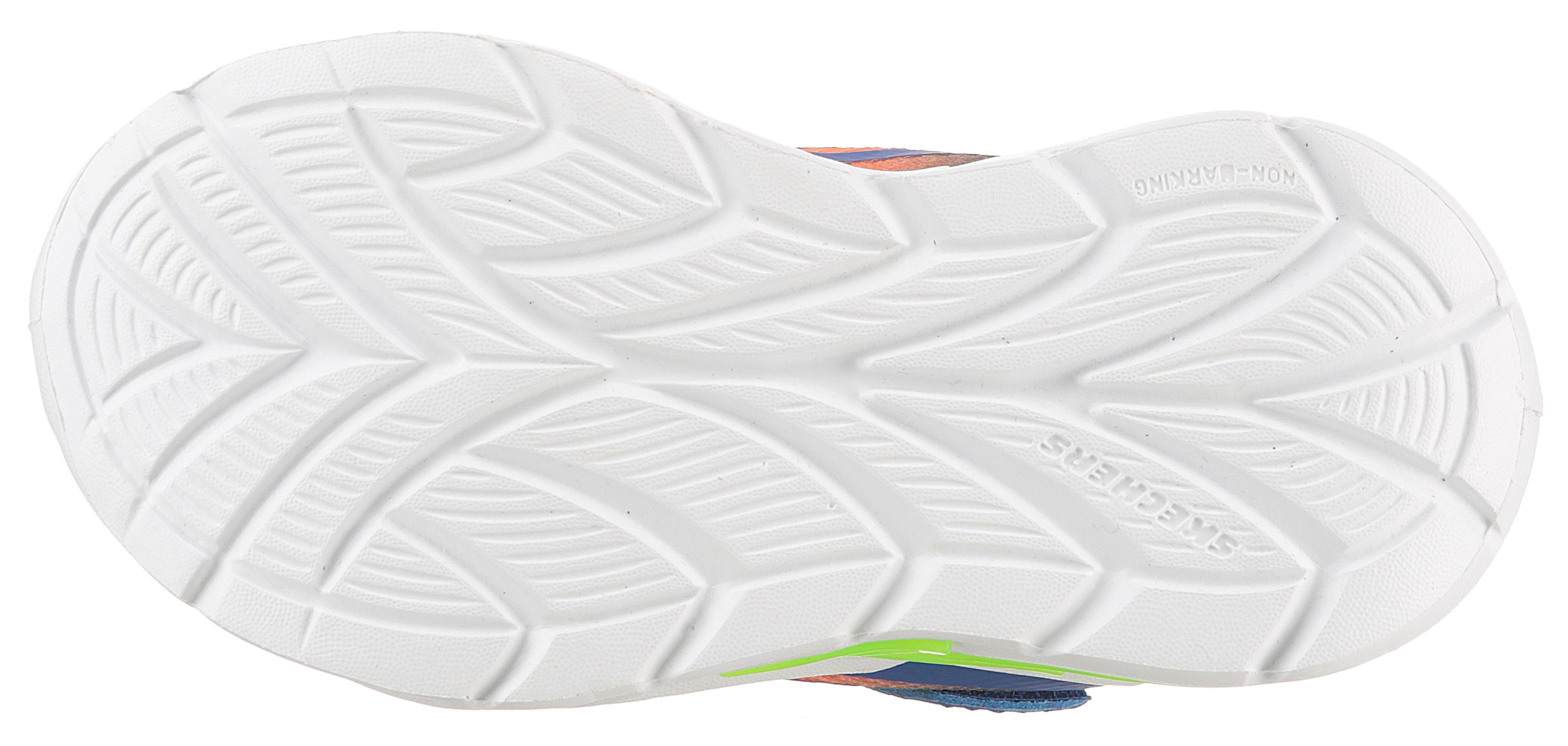 Skechers FLEX-GLOW ULTRA LIGHTS Lauflernschuh Blink,-Klettschuh zum Schlüpfen, Neon, Größenschablone zum Download – Bild 4 von 5