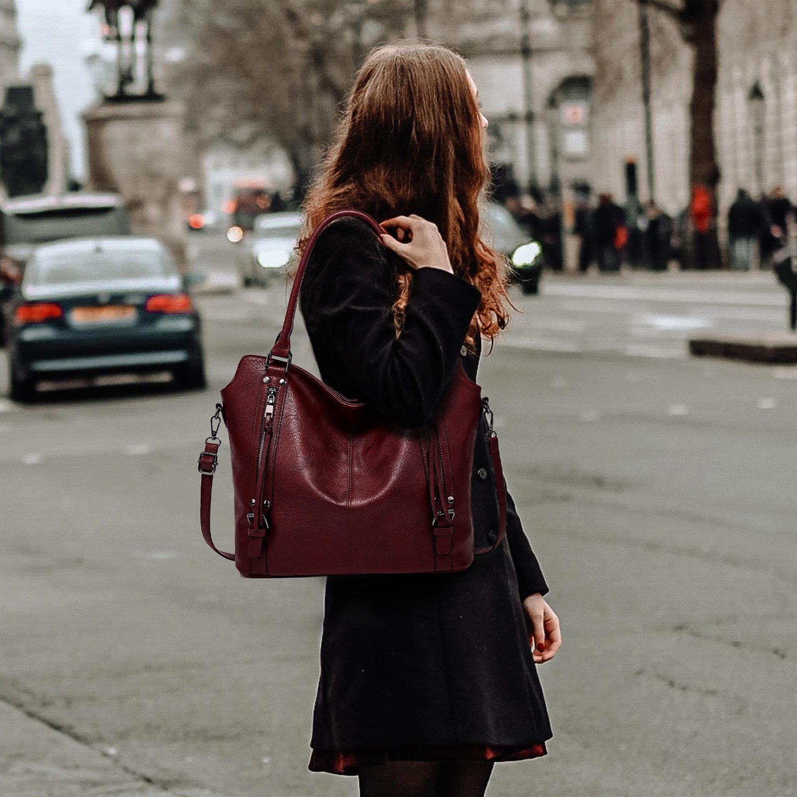 TAN.TOMI Handtasche Damen Schultertasche Groß Shopper Vegan Handtasche, Han günstig online kaufen