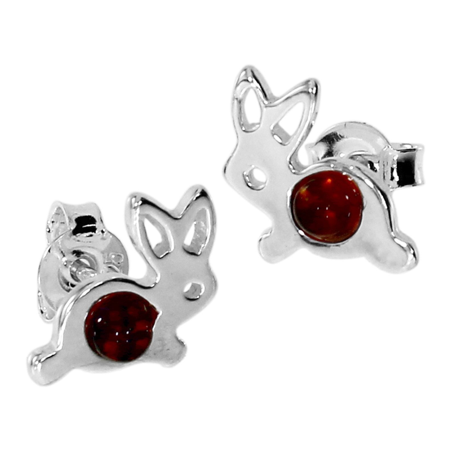 Paar Ohrstecker Ostsee-Schmuck Ohrstecker Häschen Ohrstecker Häschen