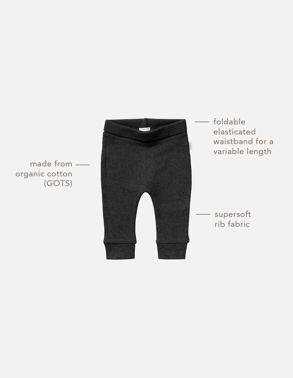 melange (1-tlg) Naura Jogginghose Dark grey Noppies Sweatpants Noppies