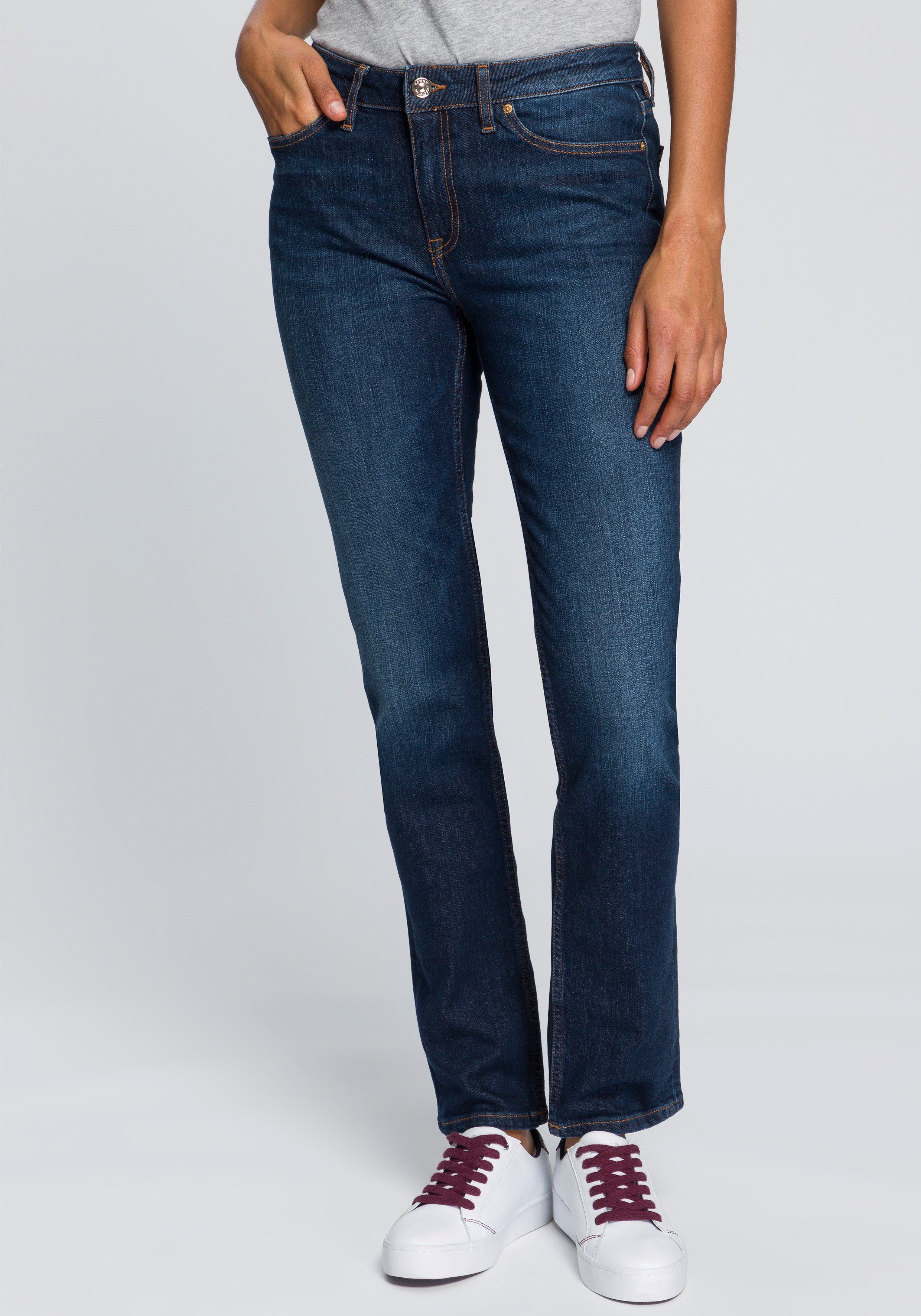 Tommy Hilfiger Straight-Jeans HERITAGE ROME STRAIGHT RW mit leichten Fadeout-Effekten