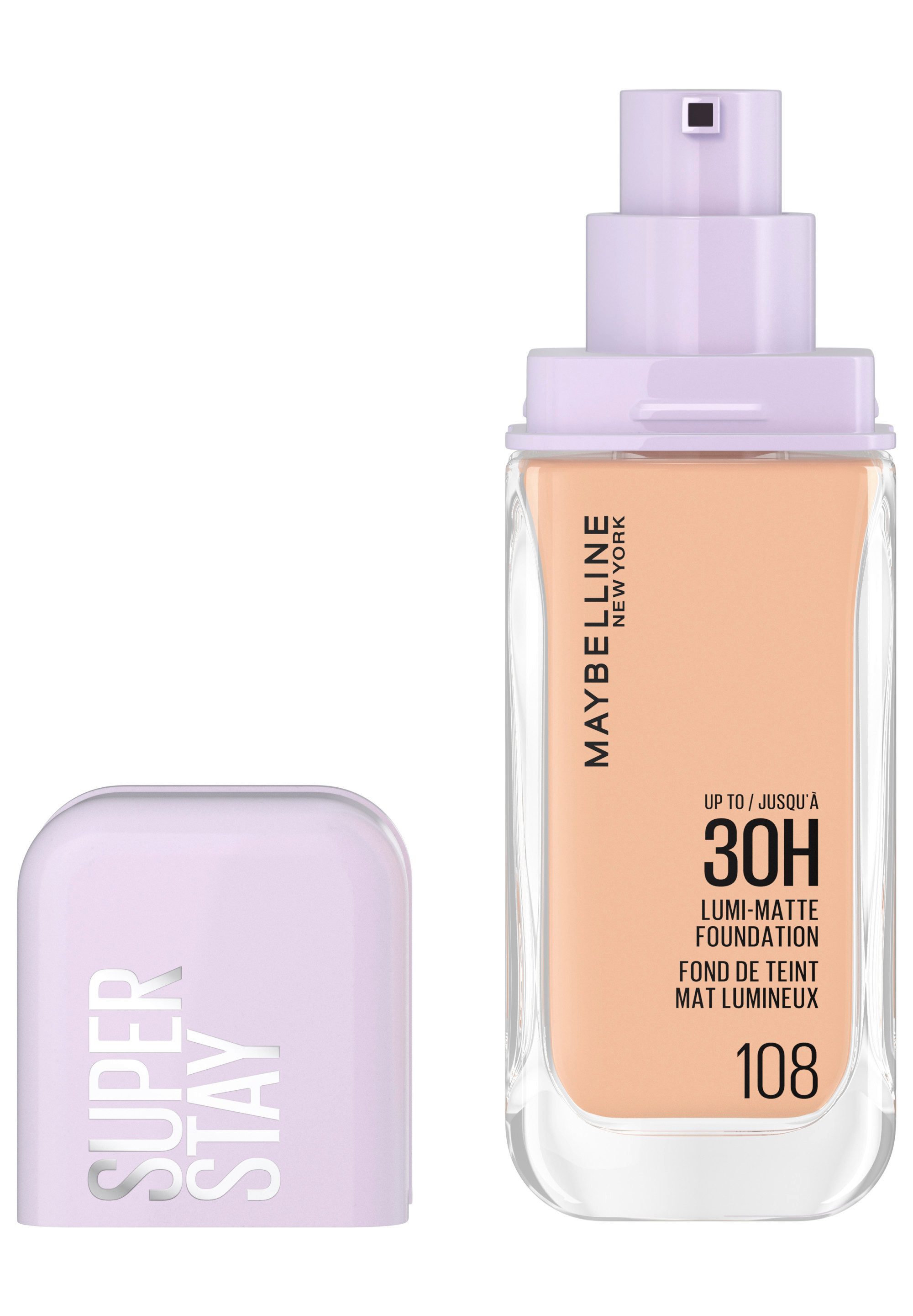 MAYBELLINE NEW YORK Foundation SUPER STAY LUMI MATTE FOUNDATION, mittlere bis hohe Deckkraft, ultra-frisches mattes Finish