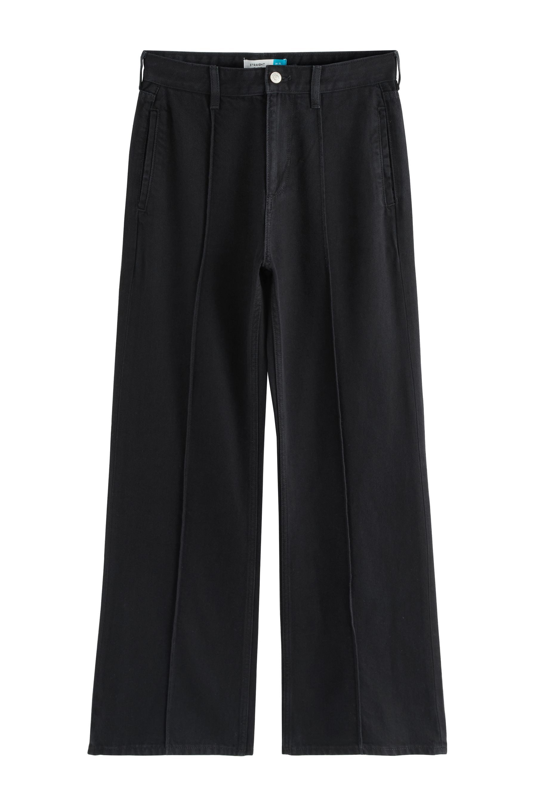 Next Straight-Jeans Straight Fit Jeans mit Frontnaht aus Baumwolle (1-tlg)