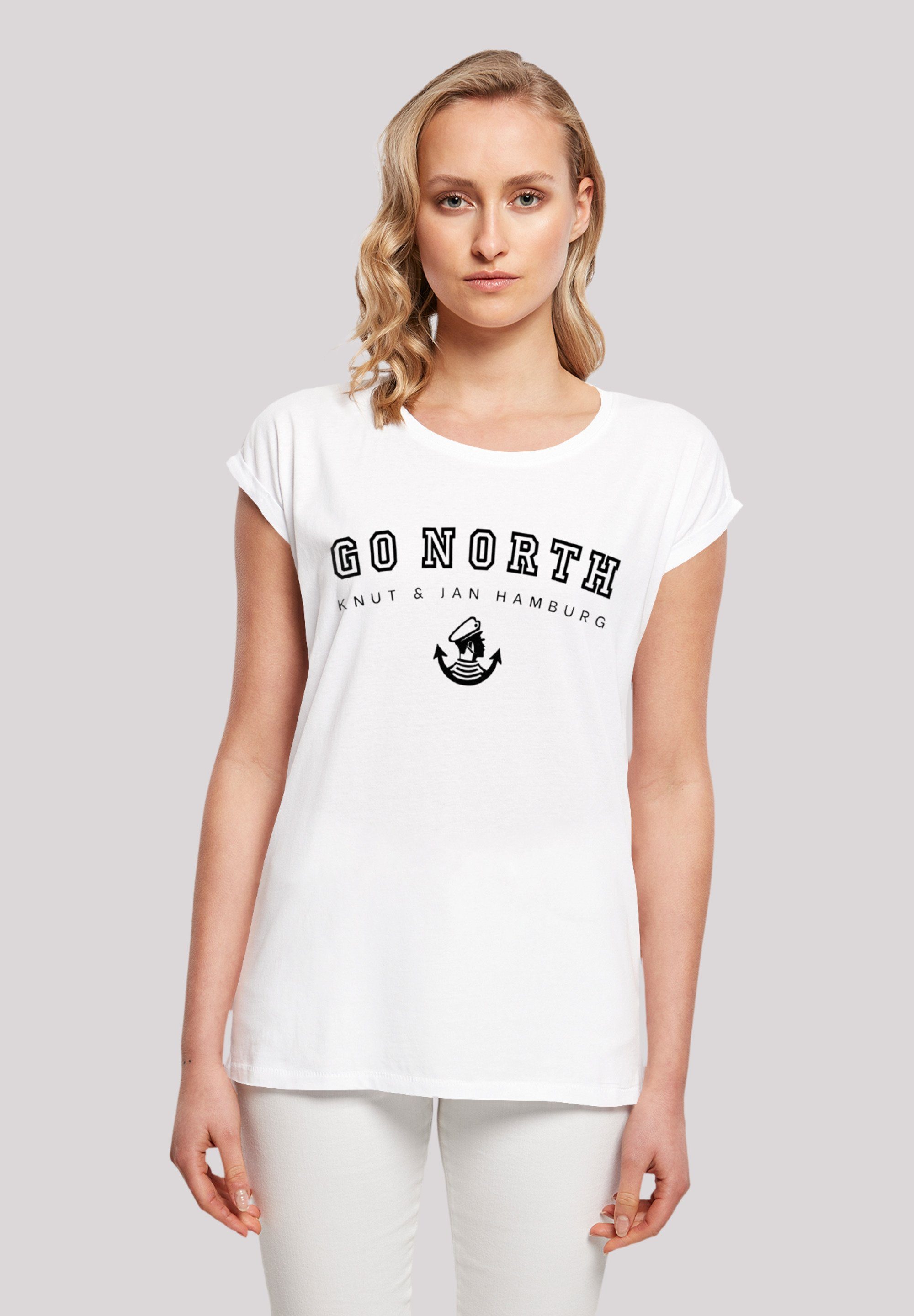 F4NT4STIC T-Shirt "Go North Knut & Jan Hamburg", Print günstig online kaufen