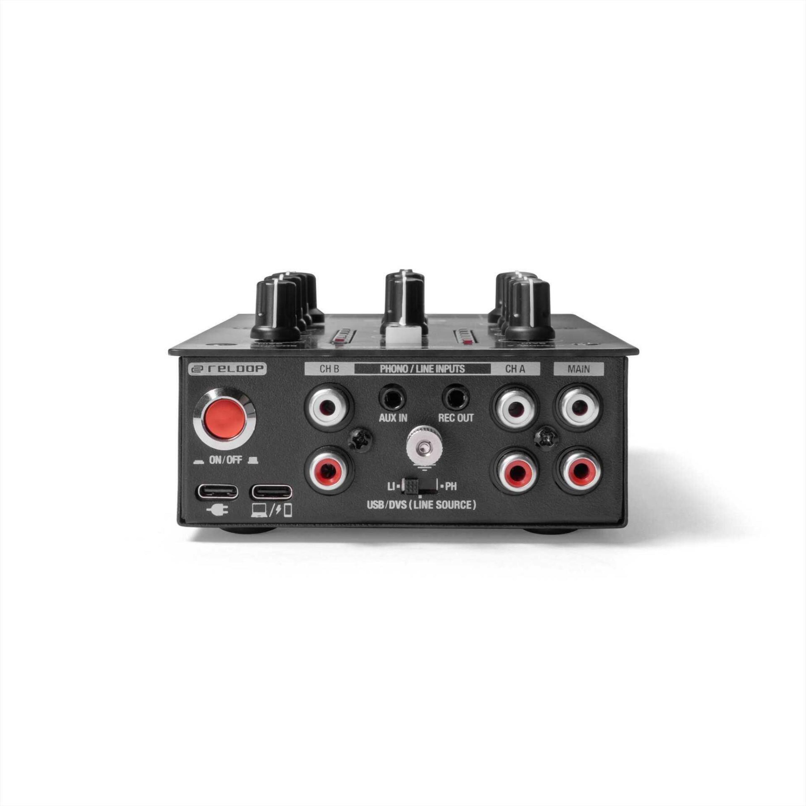 Reloop® Mischpult, (DJ-Mixer, 2 Kanal DJ-Mixer), PTB-2 - DJ Mixer