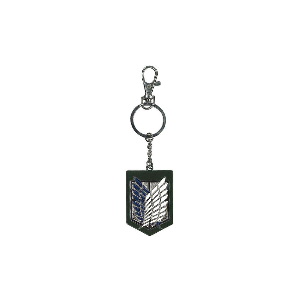 Schlüsselanhänger Attack on Titan Metall-Schlüsselanhänger Logo 7 cm
