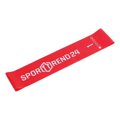 Sporttrend 24 Gymnastikbänder Mini Band rot 0,35mm / sehr leicht, Trainingsband