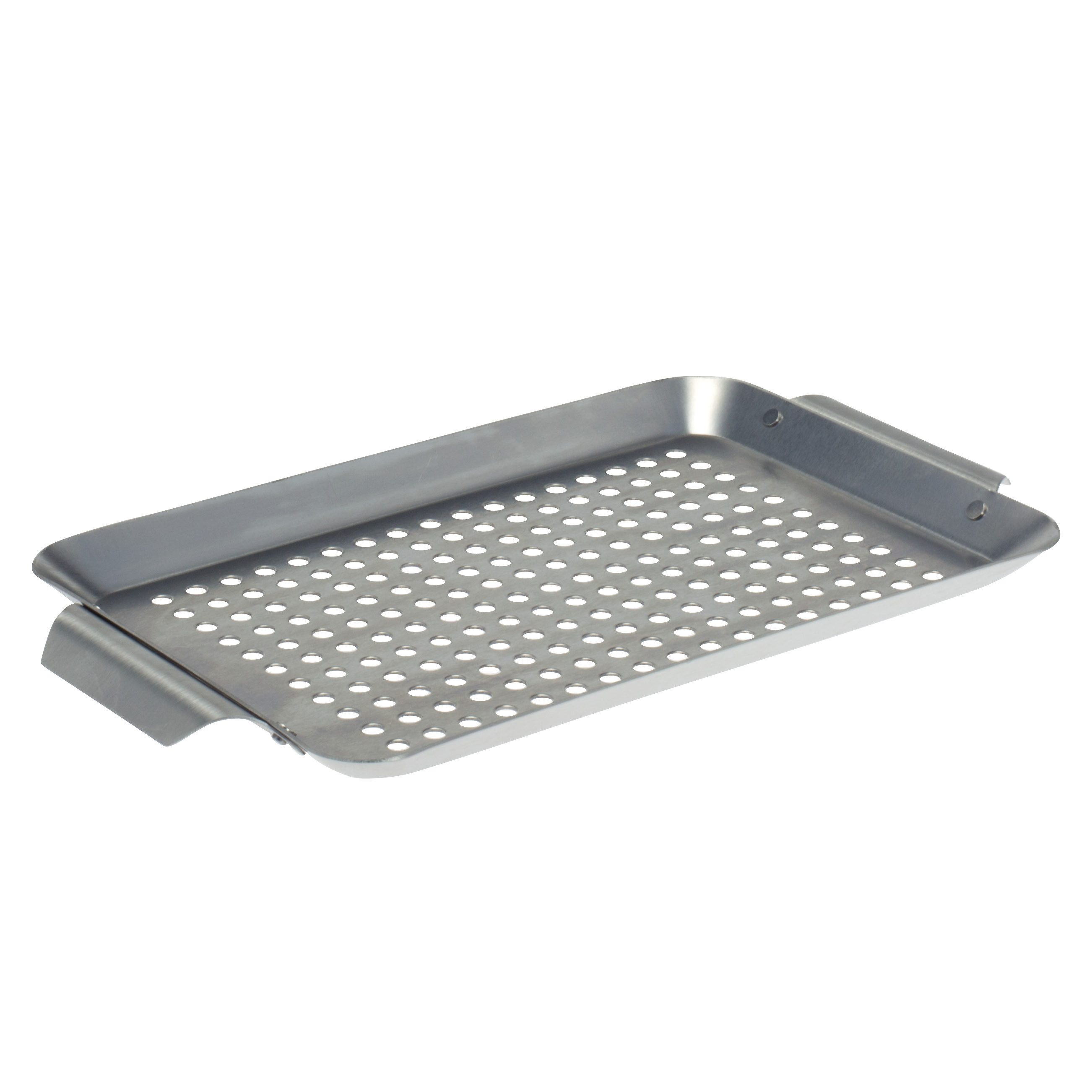 bremermann Grillplatte Grillplatte 32 x 1,5 x 18,5 cm Edelstahl Grillkorb Grillpfanne (1-St)