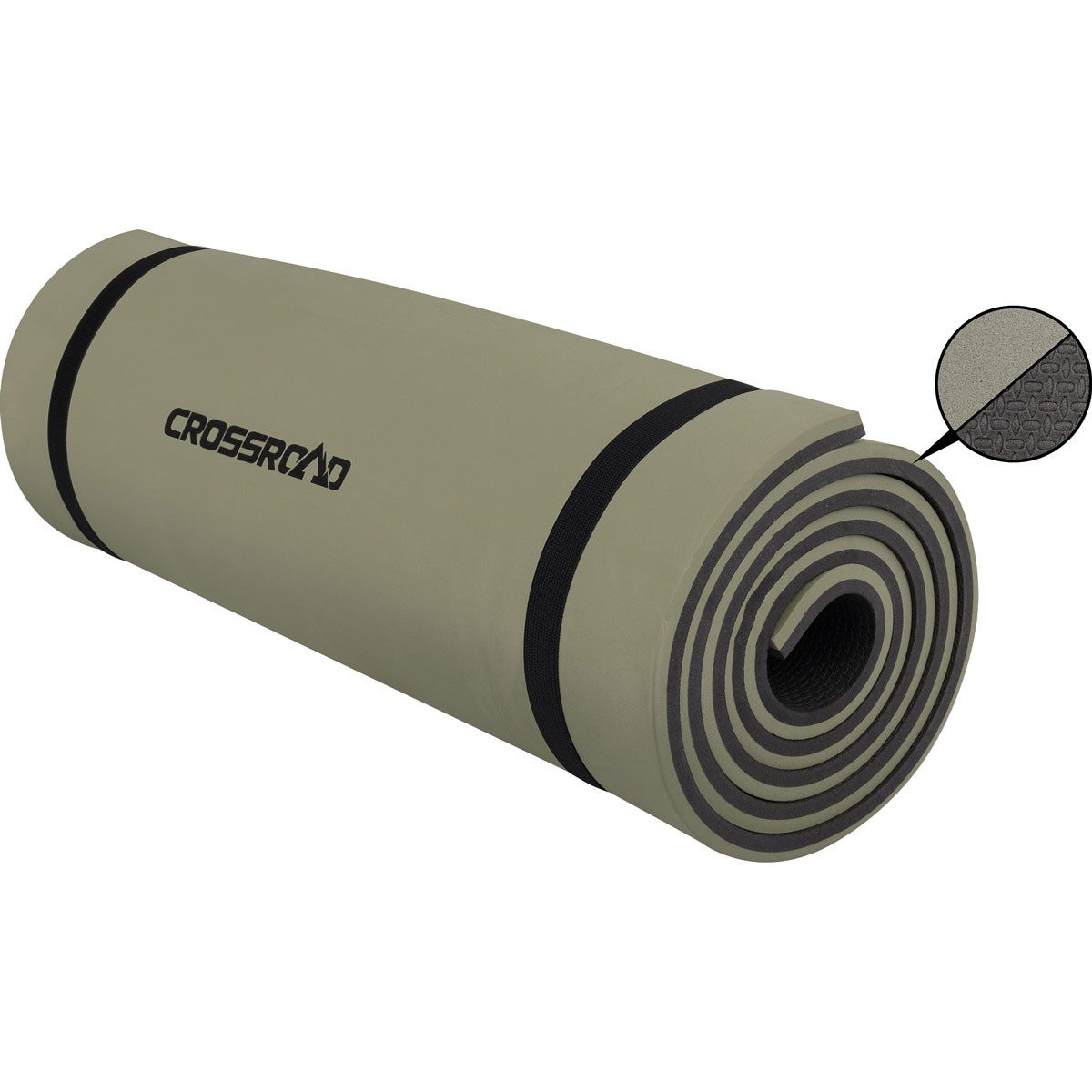 Crossroad Gymnastikmatte Comfort Eva Matte robuste Camping Isomatte 170x50x1,2cm Campingmatte, wasserdicht, robust
