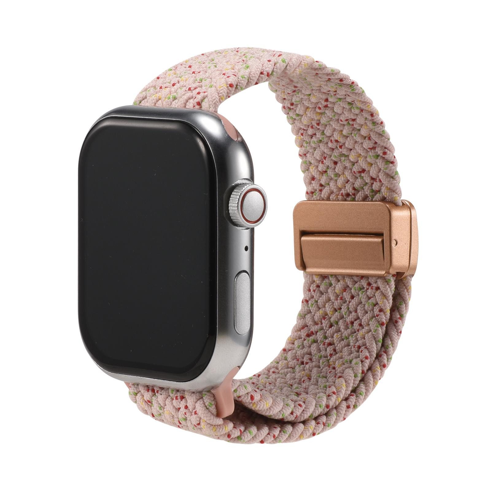 CoolGadget Smartwatch-Armband Fitnessarmband aus Nylon iWatch, für Apple Watch 1 2 3 4 5 6 7 8 9 10 11 SE 1 2 3 38 40 41 42 mm