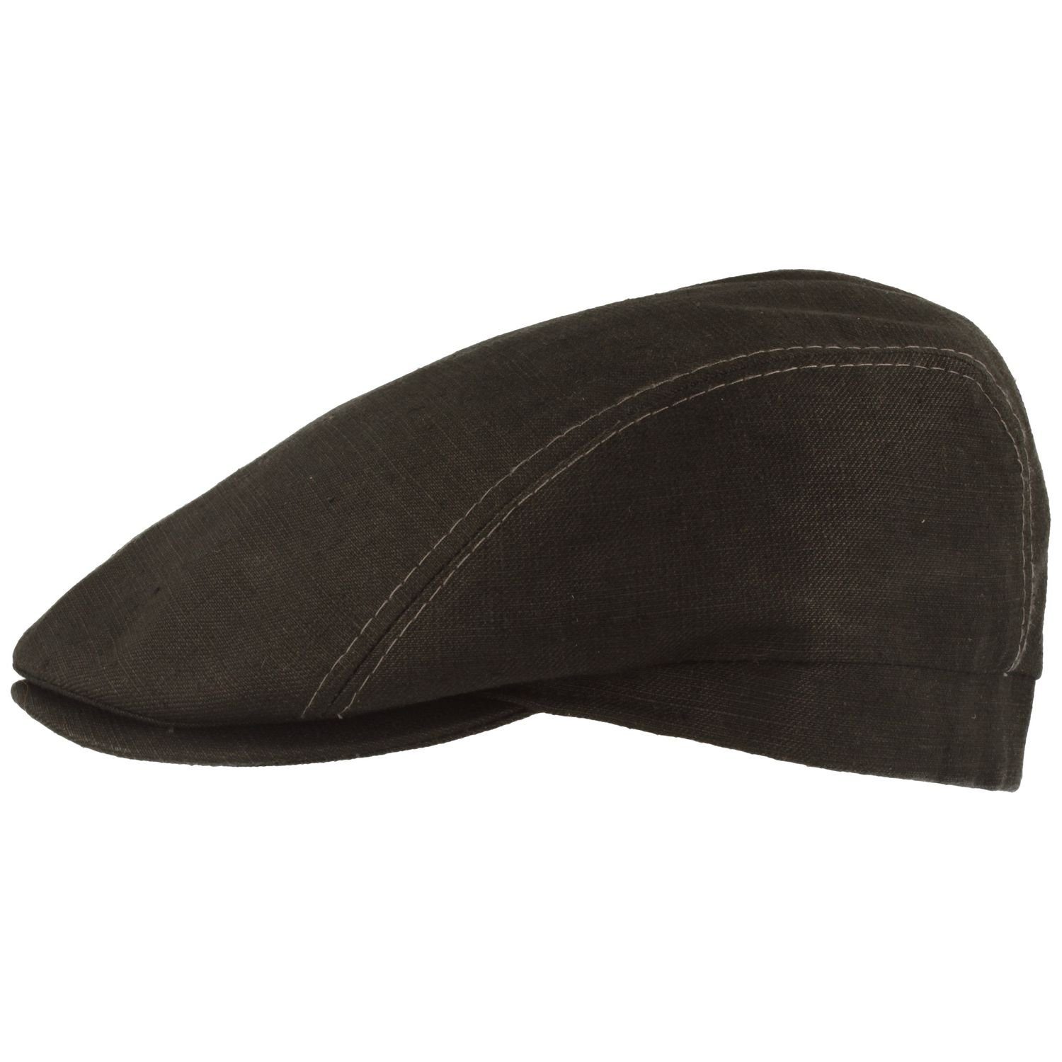 Jeansoptik Breiter Schiebermütze Mix schwarz aus Hanf in UV-80-Flatcap